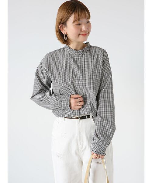 Lugnoncure(ルノンキュール)の「【イージーケア】柄アソートフリルブラウス(シャツ/ブラウス・レディース・ブルー/オフホワイト/ブラック・F)」の9枚目の写真