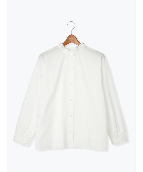 Lugnoncure(ルノンキュール)の「【イージーケア】柄アソートフリルブラウス(シャツ/ブラウス・レディース・ブルー/オフホワイト/ブラック・F)」の13枚目の写真