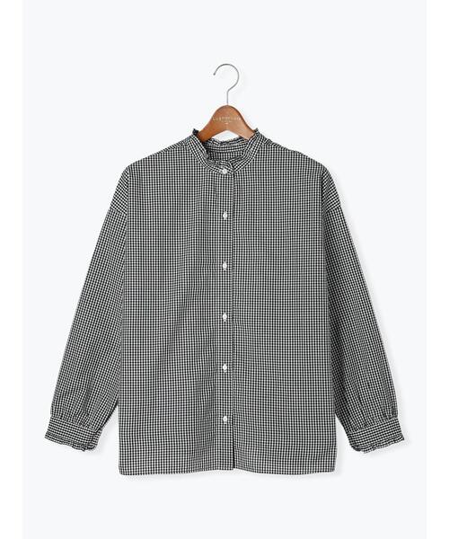 Lugnoncure(ルノンキュール)の「【イージーケア】柄アソートフリルブラウス(シャツ/ブラウス・レディース・ブルー/オフホワイト/ブラック・F)」の14枚目の写真