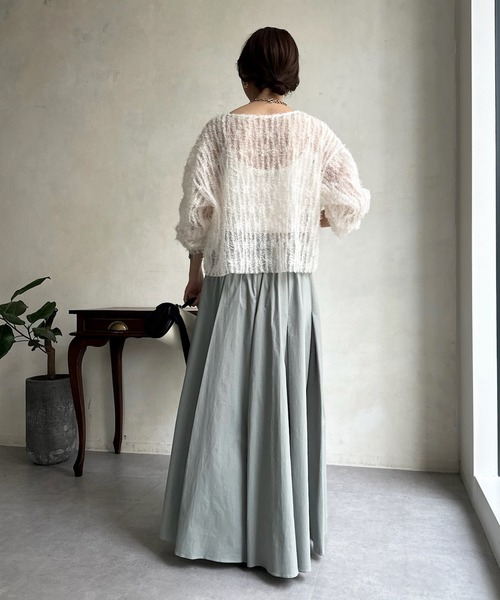 DouDou（ドゥドゥ）の「タックフレアスカート（スカート・レディース・ブラック/グレー/ベージュ・FREE）」の17枚目の写真