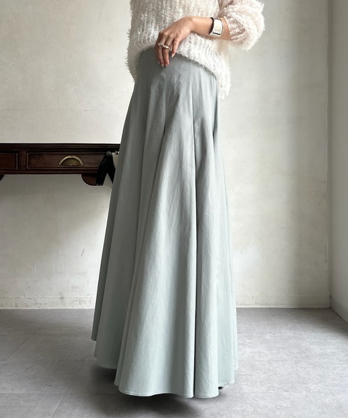 DouDou（ドゥドゥ）の「タックフレアスカート（スカート・レディース・ブラック/グレー/ベージュ・FREE）」の20枚目の写真