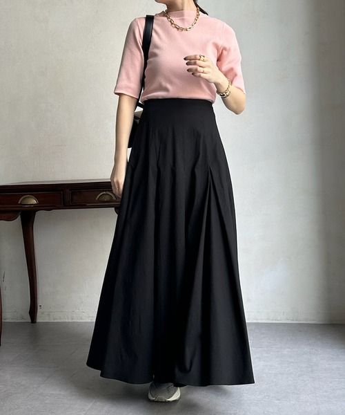 DouDou（ドゥドゥ）の「タックフレアスカート（スカート・レディース・ブラック/グレー/ベージュ・FREE）」の22枚目の写真