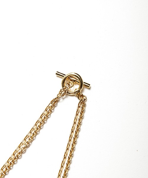 FACTOTUM（ファクトタム）の「【FACTOTUM】ダブルチェーンネックレス（ネックレス・メンズ・ゴールド/シルバー・FREE）」の3枚目の写真