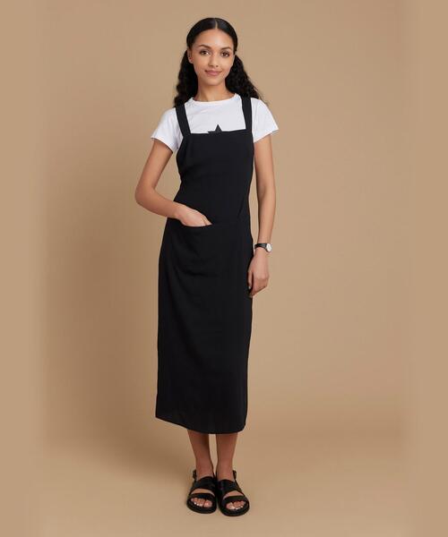 agnes b.(アニエスベー)の「US38 ROBE ワンピース(ワンピース・レディース・ブラック・1/2)」の2枚目の写真