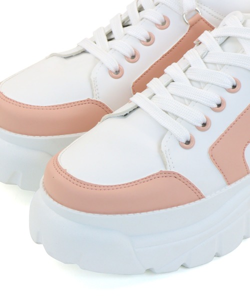 Fusione(フュージョン)の「【Fusione×nene】2way厚底スニーカー(ZOZOTOWN限定アイテム)(スニーカー・レディース・ベージュ/グリーン/ピンク・SS/S/M/L/LL)」の6枚目の写真
