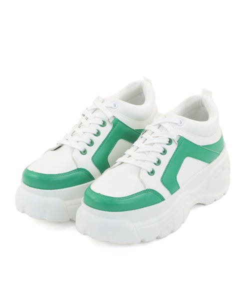 Fusione(フュージョン)の「【Fusione×nene】2way厚底スニーカー(ZOZOTOWN限定アイテム)(スニーカー・レディース・ベージュ/グリーン/ピンク・SS/S/M/L/LL)」の19枚目の写真