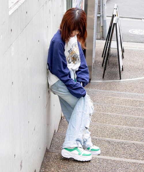 Fusione(フュージョン)の「【Fusione×nene】2way厚底スニーカー(ZOZOTOWN限定アイテム)(スニーカー・レディース・ベージュ/グリーン/ピンク・SS/S/M/L/LL)」の18枚目の写真