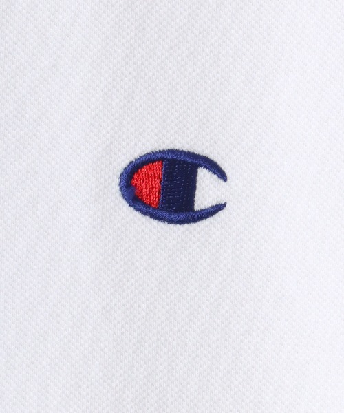 Champion(チャンピオン)の「Champion/チャンピオン カノコ ロゴワッペン ワンポイント刺繍 半袖ポロシャツ/レディース メンズ(ポロシャツ・メンズ・ネイビー/ホワイト/ブラック/グレー・M/L/XL)」の16枚目の写真