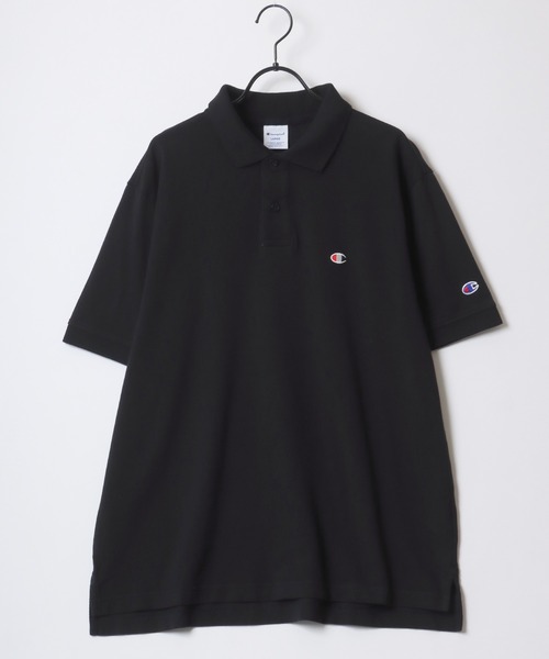Champion(チャンピオン)の「Champion/チャンピオン カノコ ロゴワッペン ワンポイント刺繍 半袖ポロシャツ/レディース メンズ(ポロシャツ・メンズ・ネイビー/ホワイト/ブラック/グレー・M/L/XL)」の10枚目の写真