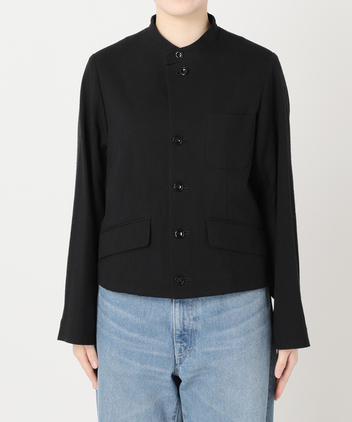 FRAMeWORK シルク混スタンドカラージャケット FRAMeWORK シルク混スタンドカラージャケット