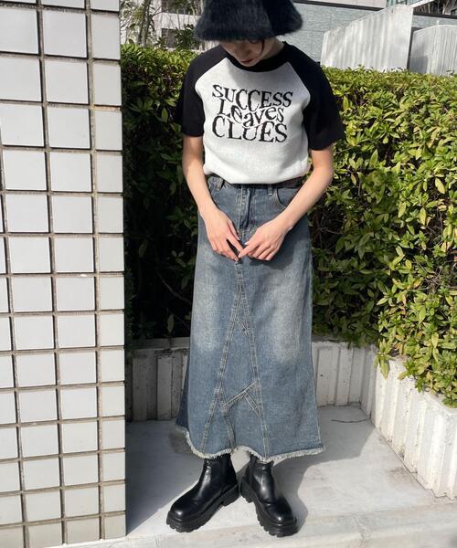 WEGO（ウィゴー）の「WEGO/ラグランジャガードチビニットT（Tシャツ/カットソー・レディース・カーキ/ホワイト・FREE）」の17枚目の写真