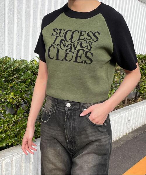 WEGO（ウィゴー）の「WEGO/ラグランジャガードチビニットT（Tシャツ/カットソー・レディース・カーキ/ホワイト・FREE）」の11枚目の写真