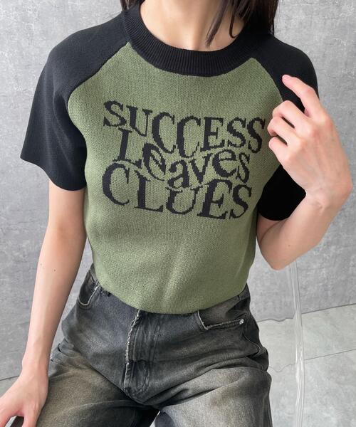 WEGO（ウィゴー）の「WEGO/ラグランジャガードチビニットT（Tシャツ/カットソー・レディース・カーキ/ホワイト・FREE）」の9枚目の写真