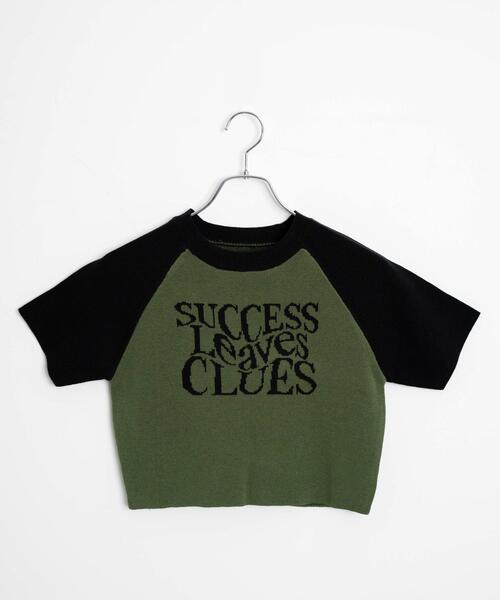 WEGO（ウィゴー）の「WEGO/ラグランジャガードチビニットT（Tシャツ/カットソー・レディース・カーキ/ホワイト・FREE）」の6枚目の写真