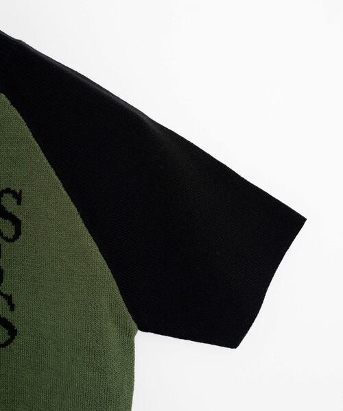 WEGO（ウィゴー）の「WEGO/ラグランジャガードチビニットT（Tシャツ/カットソー・レディース・カーキ/ホワイト・FREE）」の3枚目の写真