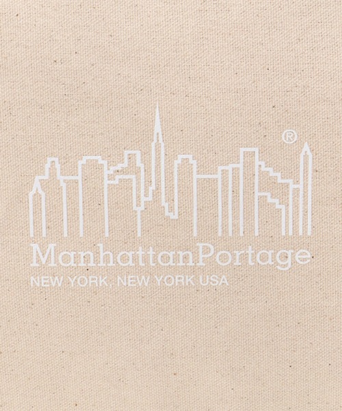 Manhattan Portage(マンハッタンポーテージ)の「Clearview Shoulder Bag Canvas Lite 24(ショルダーバッグ・レディース・ナチュラル/ブルー・MEDIUM)」の10枚目の写真