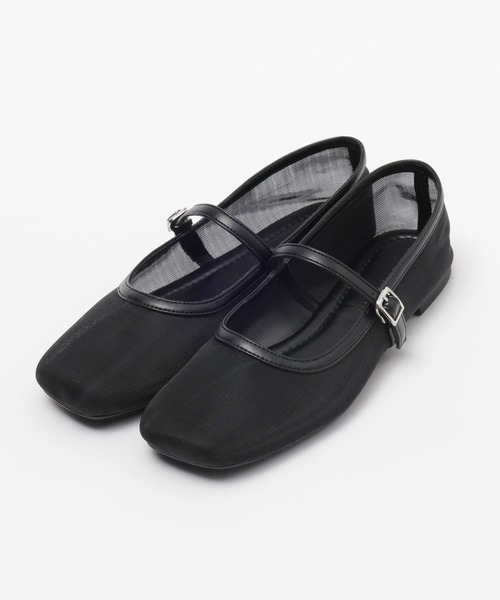 LOWRYS FARM（ローリーズファーム）の「チュールストラップシューズ  100503（その他シューズ・レディース・シルバー/ブラック・LARGE/MEDIUM）」の3枚目の写真