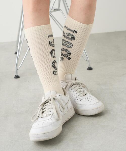 WEGO（ウィゴー）の「WEGO/配色デザインソックス（ソックス/靴下・メンズ・オフホワイト/ブラック・25-27CM）」の3枚目の写真