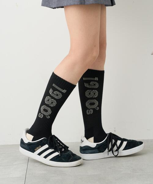 WEGO（ウィゴー）の「WEGO/配色デザインソックス（ソックス/靴下・メンズ・オフホワイト/ブラック・25-27CM）」の4枚目の写真