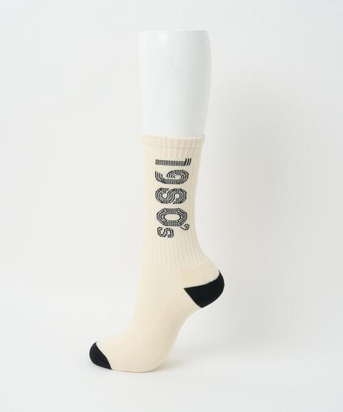 WEGO（ウィゴー）の「WEGO/配色デザインソックス（ソックス/靴下・メンズ・オフホワイト/ブラック・25-27CM）」の8枚目の写真