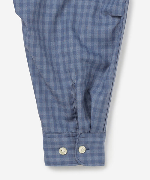 DAIWA PIER39（ダイワピア39）の「DAIWA PIER39 | TECH SPORTS OPEN COLLAR SHIRT L/S MINI PLAIDS MEN（シャツ/ブラウス・メンズ・ベージュ系その他/ブルー系その他・L/S/M）」の7枚目の写真