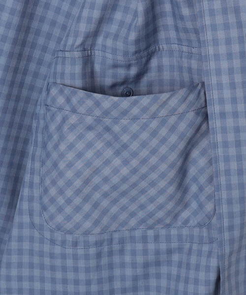 DAIWA PIER39（ダイワピア39）の「DAIWA PIER39 | TECH SPORTS OPEN COLLAR SHIRT L/S MINI PLAIDS MEN（シャツ/ブラウス・メンズ・ベージュ系その他/ブルー系その他・L/S/M）」の12枚目の写真