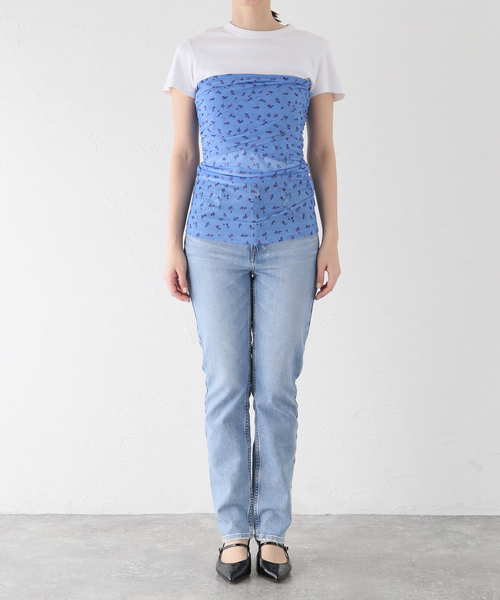 IENA（イエナ）の「【BAUM UND PFERDGARTEN/バウム ウンド ヘルガーデン】Mesh Jersey TOP トップス（その他トップス・レディース・ブルー・FREE）」の7枚目の写真
