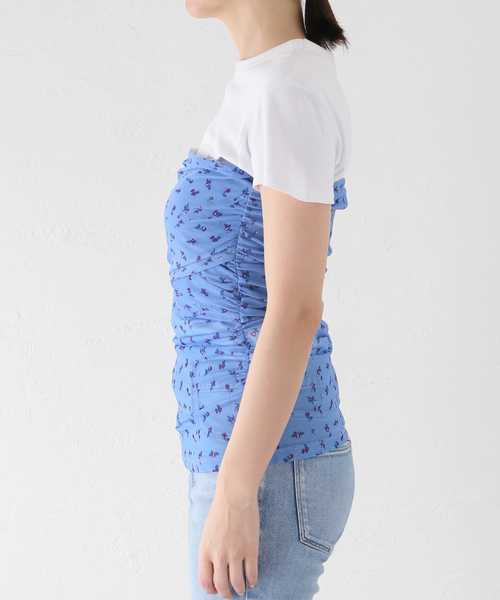 IENA（イエナ）の「【BAUM UND PFERDGARTEN/バウム ウンド ヘルガーデン】Mesh Jersey TOP トップス（その他トップス・レディース・ブルー・FREE）」の9枚目の写真