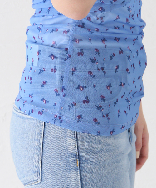 IENA（イエナ）の「【BAUM UND PFERDGARTEN/バウム ウンド ヘルガーデン】Mesh Jersey TOP トップス（その他トップス・レディース・ブルー・FREE）」の2枚目の写真