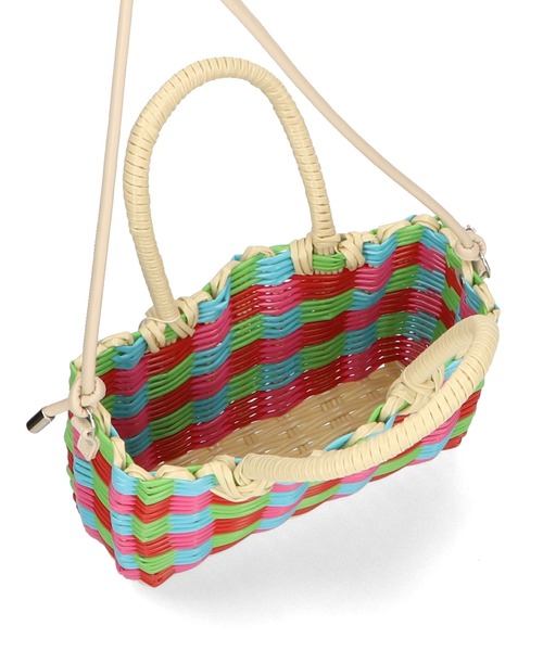 ORiental TRaffic(オリエンタルトラフィック)の「2022春夏新作 メルカドバッグ BA-203(ショルダーバッグ・レディース・オレンジ/レインボー・フリ-)」の12枚目の写真