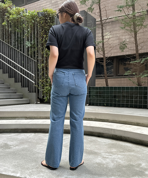 U by SPICK&SPAN(ユーバイスピックアンドスパン)の「【Hanes / ヘインズ】 BEEFYリブクルーネックTシャツ HM1-R103(Tシャツ/カットソー・レディース・ブラック/ホワイト/ライトグレー・FREE)」の8枚目の写真