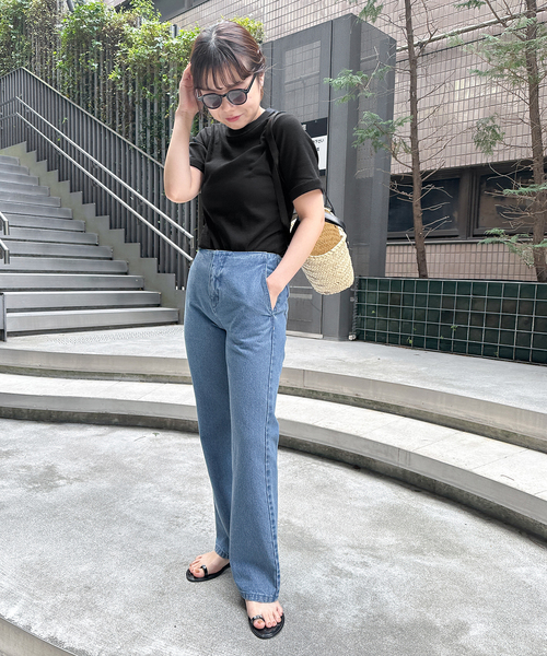 U by SPICK&SPAN(ユーバイスピックアンドスパン)の「【Hanes / ヘインズ】 BEEFYリブクルーネックTシャツ HM1-R103(Tシャツ/カットソー・レディース・ブラック/ホワイト/ライトグレー・FREE)」の10枚目の写真