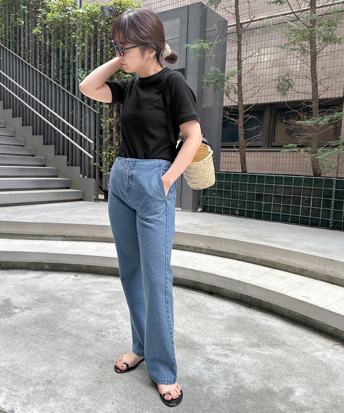 U by SPICK&SPAN(ユーバイスピックアンドスパン)の「【Hanes / ヘインズ】 BEEFYリブクルーネックTシャツ HM1-R103(Tシャツ/カットソー・レディース・ブラック/ホワイト/ライトグレー・FREE)」の11枚目の写真