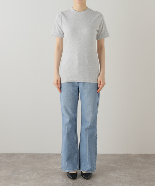 U by SPICK&SPAN(ユーバイスピックアンドスパン)の「【Hanes / ヘインズ】 BEEFYリブクルーネックTシャツ HM1-R103(Tシャツ/カットソー・レディース・ブラック/ホワイト/ライトグレー・FREE)」の20枚目の写真