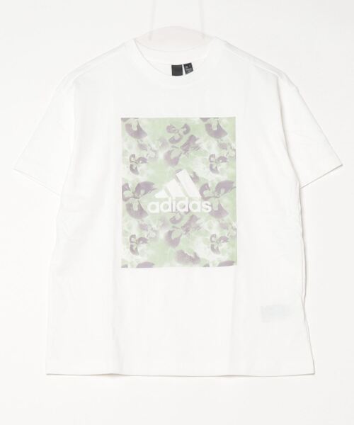 adidas（アディダス）の「アディダス adidas W BOTANICAL グラフィック Tシャツ2（Tシャツ/カットソー・レディース・ホワイト/コーラル・S/M/L/XL）」の2枚目の写真