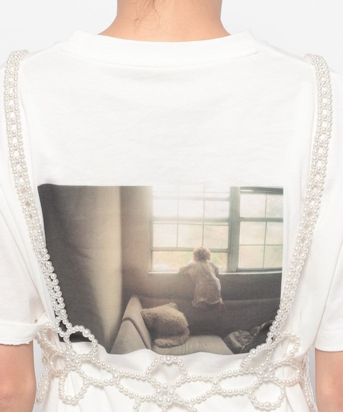 mysty woman（ミスティウーマン）の「フラワーパールビスチェ　126555（その他トップス・レディース・ホワイト系その他・FREE）」の3枚目の写真