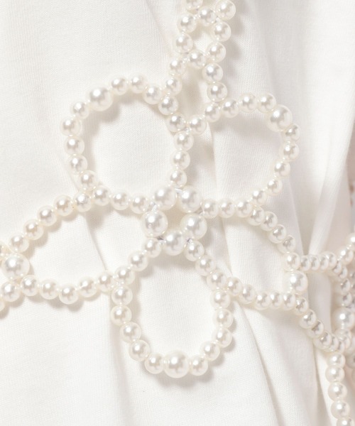 mysty woman（ミスティウーマン）の「フラワーパールビスチェ　126555（その他トップス・レディース・ホワイト系その他・FREE）」の2枚目の写真