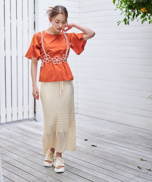 mysty woman（ミスティウーマン）の「フラワーパールビスチェ　126555（その他トップス・レディース・ホワイト系その他・FREE）」の11枚目の写真