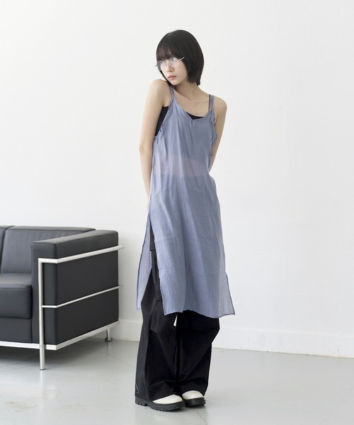 UNE MANSION(ユヌマンション)の「【男女兼用/UNISEX】ウエストストリングケープピンタックカーゴパラシュートパンツ(カーゴパンツ・レディース・ピンク系その他/アイボリー/ブラック・SMALL/LARGE/MEDIUM)」の21枚目の写真