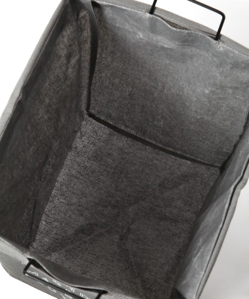 LAKOLE（ラコレ）の「ランドリーバスケット / 114430（ランドリーグッズ・レディース・チャコール/オフホワイト・FREE）」の10枚目の写真