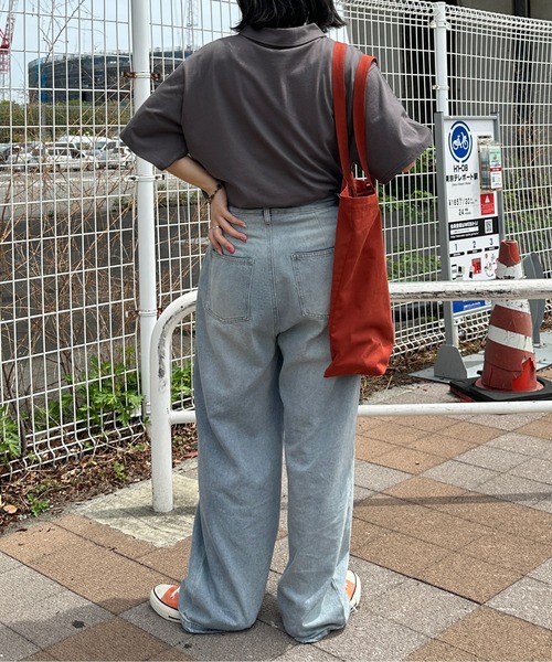 kutir(クティール)の「刺繍ロゴハーフジップTシャツ(Tシャツ/カットソー・レディース・チャコールグレー/オートミール/ブルー/アイボリー・FREE)」の17枚目の写真