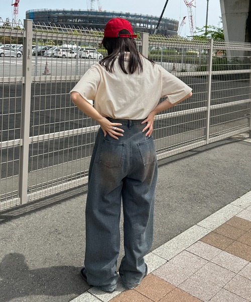 kutir(クティール)の「刺繍ロゴハーフジップTシャツ(Tシャツ/カットソー・レディース・チャコールグレー/オートミール/ブルー/アイボリー・FREE)」の11枚目の写真