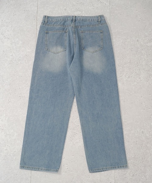 Shoowtime(ショウタイム)の「ヴィンテージメイクオーバーワイドデニムパンツ(デニムパンツ・メンズ・ブラウン系/ブルー/ブルー系/ブラック系/ライトブルー/ブラック・MEDIUM/LARGE/X-LARGE/SMALL)」の11枚目の写真