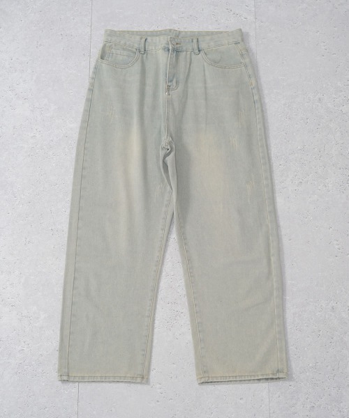 Shoowtime(ショウタイム)の「ヴィンテージメイクオーバーワイドデニムパンツ(デニムパンツ・メンズ・ブラウン系/ブルー/ブルー系/ブラック系/ライトブルー/ブラック・MEDIUM/LARGE/X-LARGE/SMALL)」の12枚目の写真