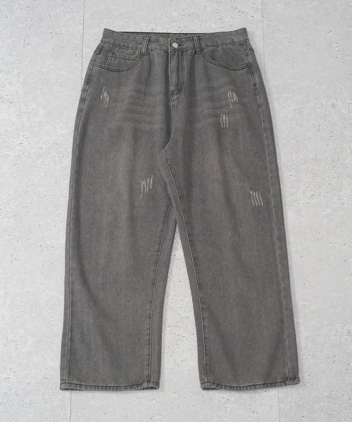 Shoowtime(ショウタイム)の「ヴィンテージメイクオーバーワイドデニムパンツ(デニムパンツ・メンズ・ブラウン系/ブルー/ブルー系/ブラック系/ライトブルー/ブラック・MEDIUM/LARGE/X-LARGE/SMALL)」の14枚目の写真