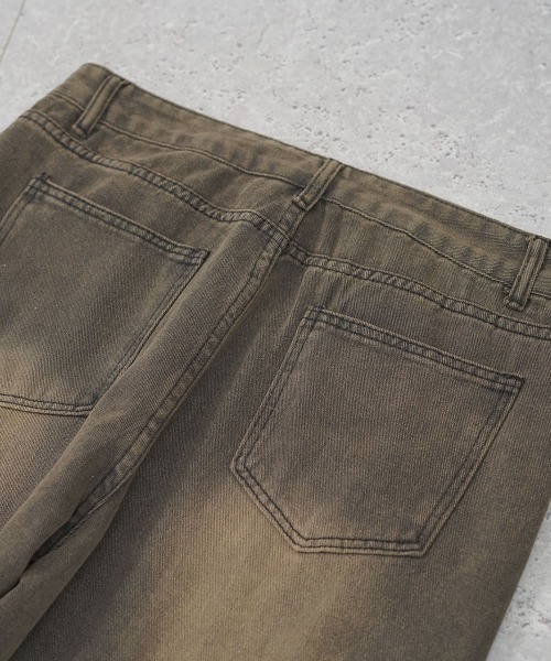 Shoowtime(ショウタイム)の「ヴィンテージメイクオーバーワイドデニムパンツ(デニムパンツ・メンズ・ブラウン系/ブルー/ブルー系/ブラック系/ライトブルー/ブラック・MEDIUM/LARGE/X-LARGE/SMALL)」の19枚目の写真