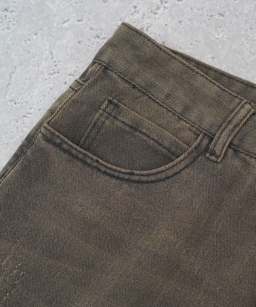 Shoowtime(ショウタイム)の「ヴィンテージメイクオーバーワイドデニムパンツ(デニムパンツ・メンズ・ブラウン系/ブルー/ブルー系/ブラック系/ライトブルー/ブラック・MEDIUM/LARGE/X-LARGE/SMALL)」の21枚目の写真