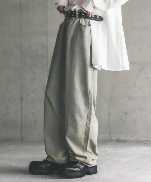 セール】ヴィンテージメイクオーバーワイドデニムパンツ（デニムパンツ