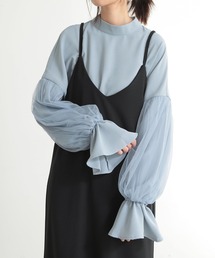 and it_ | チュールスリーブハイネックブラウス(シャツ/ブラウス)