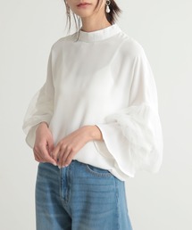 and it_（アンドイット）の「チュールスリーブハイネックブラウス（シャツ/ブラウス）」